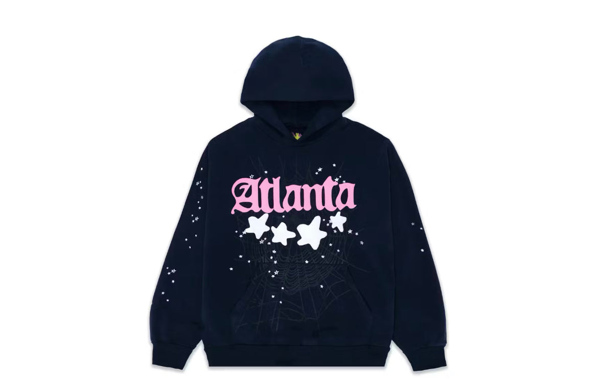 Sp5der Atlanta Edition Navy Hoodie